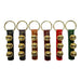 six doorbell  with gold embellishments bells  colors to choose from are ,black, brown, red, and green leather straps.