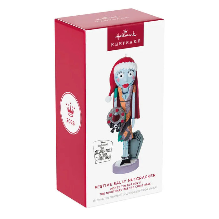 Hallmark : 2026 Keepsake Disney Tim Burton's The Nightmare Before Christmas Festive Sally Nutcracker Ornament (112)