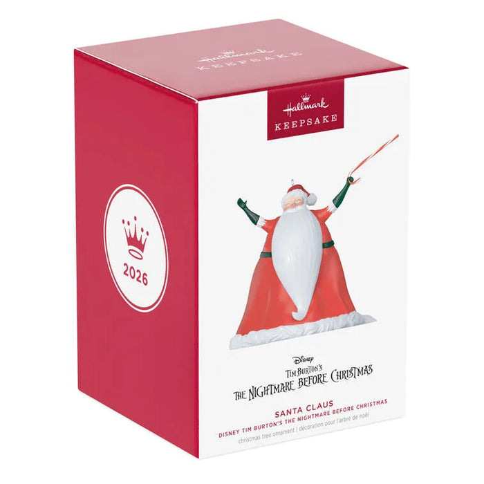 Hallmark : 2026 Keepsake Disney Tim Burton's The Nightmare Before Christmas Santa Claus Ornament (255)