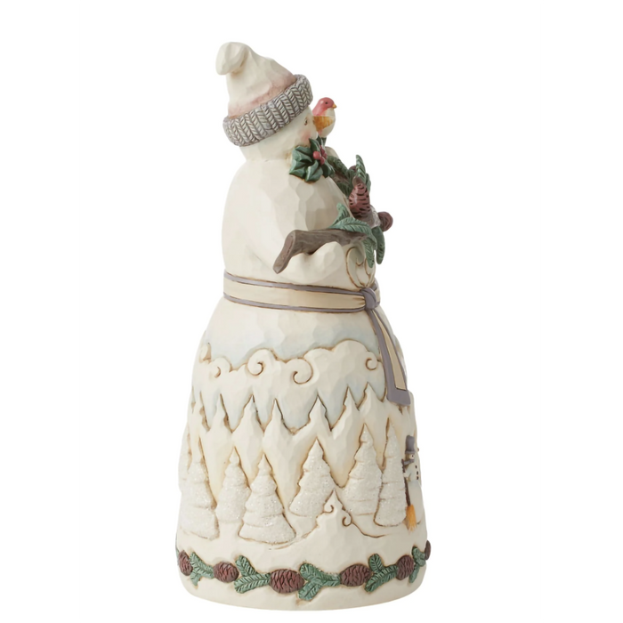 Jim Shore : Snowman with Pine Garland Figurine