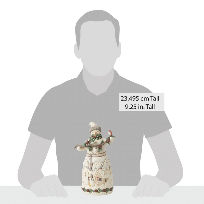 Jim Shore : Snowman with Pine Garland Figurine