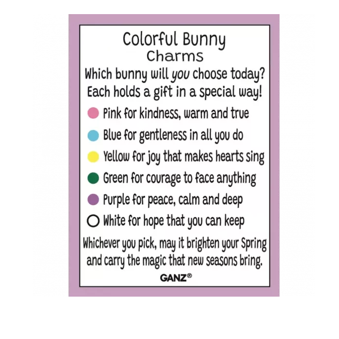 Ganz : Colourful Bunny Charms