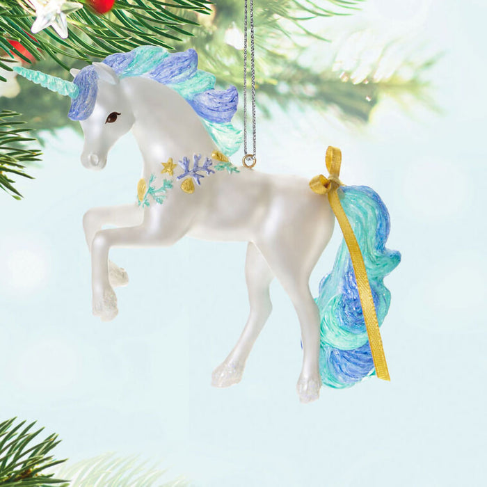 Hallmark : 2025 Keepsake Sensational Seaside Unicorn Ornament (297)