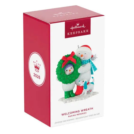 Hallmark : 2026 Keepsake Welcoming Wreath 19th in the Making Memories series (337)