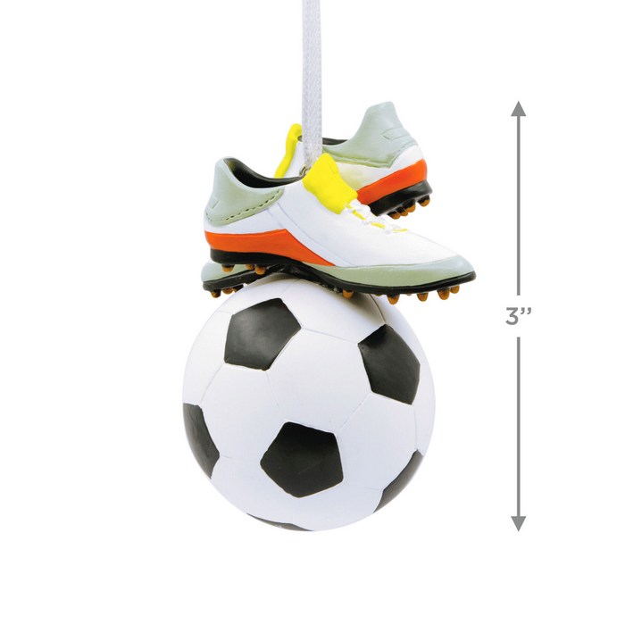 Hallmark : Soccer Ball and Cleats Hallmark Ornament - Tree Trimmer