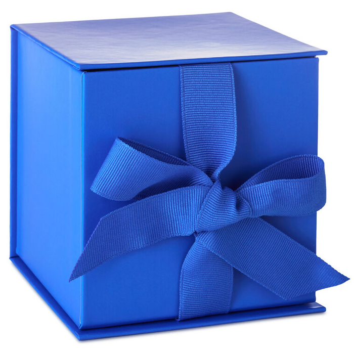 Hallmark : 4.2" Solid Royal Blue Small Square Gift