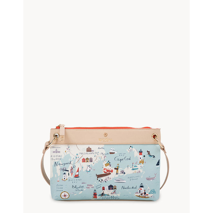 Spartina 449 - Northeastern Harbors Crossbody - Crossbody bag - Spartina 449 map inspired artwork - cape cod - souvenirs - gifts for her - gift ideas - Spartina 449 near me