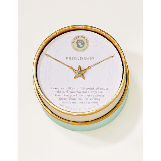 Spartina 499 jewelry-Matte finish necklace- Friendship jewelry- starfish necklace - Gold jewelry-gift shop- friendship gifts