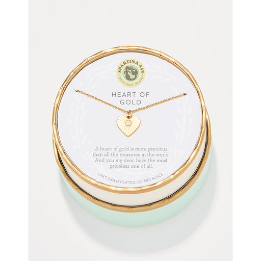 Spartina 499 - Heart of Gold Necklace -  Gold necklace - jewelry-Spartina 449 necklace- gift shop-gifts for her - Spartina 449 near me