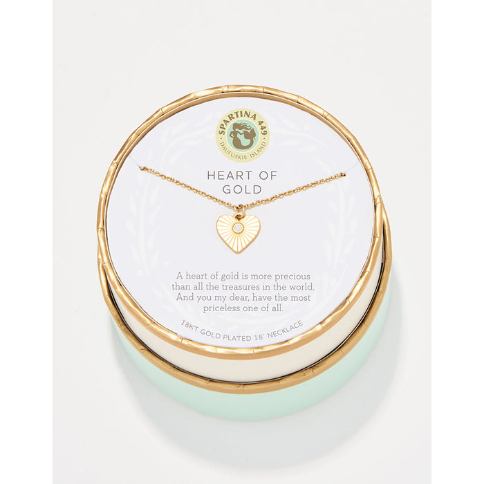 Spartina 499 - Heart of Gold Necklace -  Gold necklace - jewelry-Spartina 449 necklace- gift shop-gifts for her - Spartina 449 near me