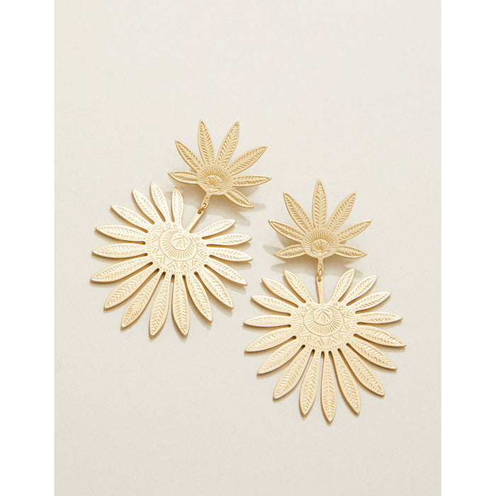 Spartina 499 jewelry-Matte finish earrings-Drop earrings- Gold earrings- Gold jewelry-gift shop-gifts for her