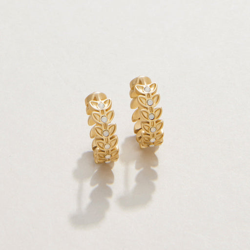 Spartina 499 jewelry-Matte finish earrings-Hoop earrings- Gold earrings- Gold jewelry-gift shop-gifts for her