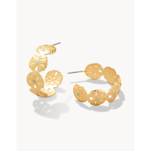 Spartina 499 jewelry-Matte finish earrings-Hoop earrings- Gold earrings- Gold jewelry-gift shop-gifts for her