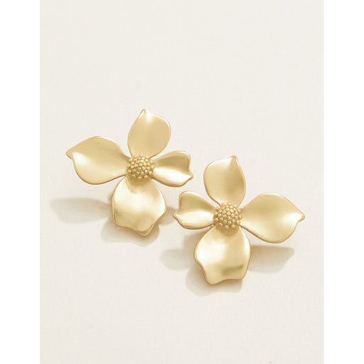 Spartina 499 jewelry-Matte finish earrings-flower earrings- Chunky Earrings - Gold earrings- Gold jewelry-gift shop-gifts for her