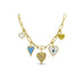 Stia necklace - Charm Necklace - Amour - Hearts - Gold Necklace - E-coating - Stia jewelry near me