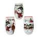 Stony Creek Happy Snowman small pre-lit glass vase featuring snowman with birdhouse and snowman family with barn winter scenes.
