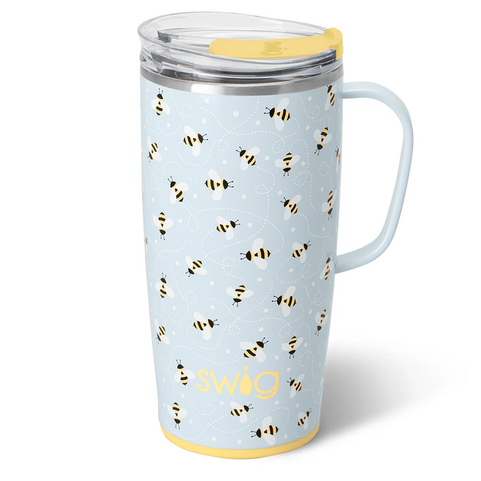 Swig : Full Travel Mug (22oz) in Busy Bee - Shop in-store at Annie's Hallmark locations, or explore our full selection online.