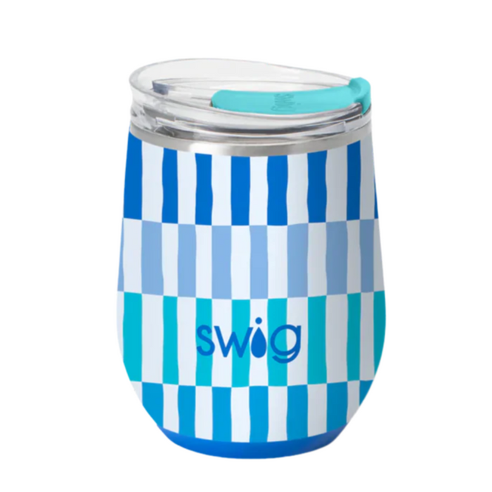 Swig : Stemless Wine Cup (12oz) in Glacier Stripe- Shop in-store at Annie's Hallmark locations, or explore our full selection online.
