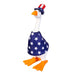 Evergreen Gordy Goose outfit for patriotic home, porch, and tabletop decor