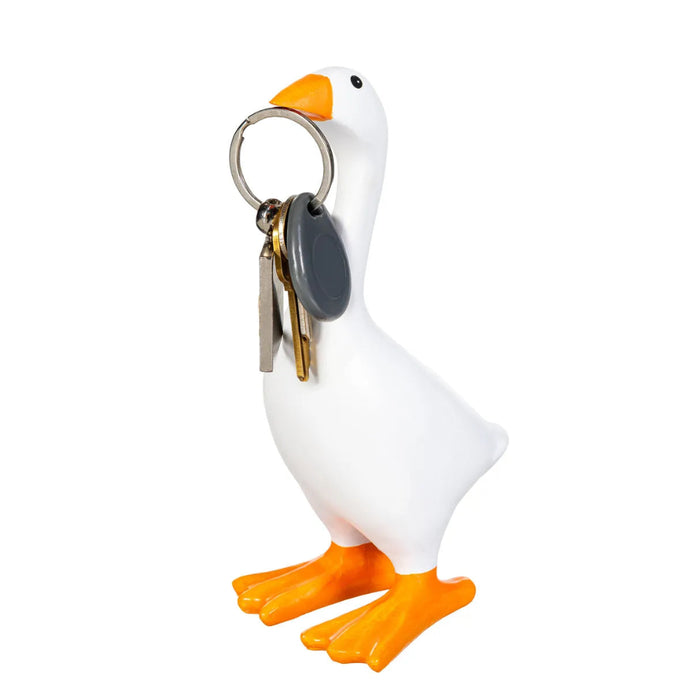 Evergreen Gordy Goose decorative key holder combining playful tabletop decor with practical storage