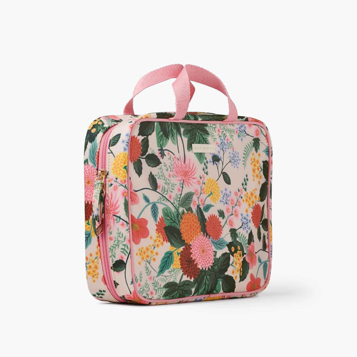 A compact and stylish case designed to keep your cosmetics, toiletries, and beauty essentials organized while traveling.