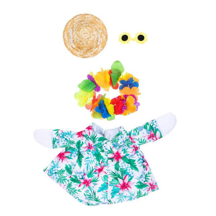 Evergreen Giddy the Goose Hawaiian Vacation Outfit for tropical summer porch and garden decor
