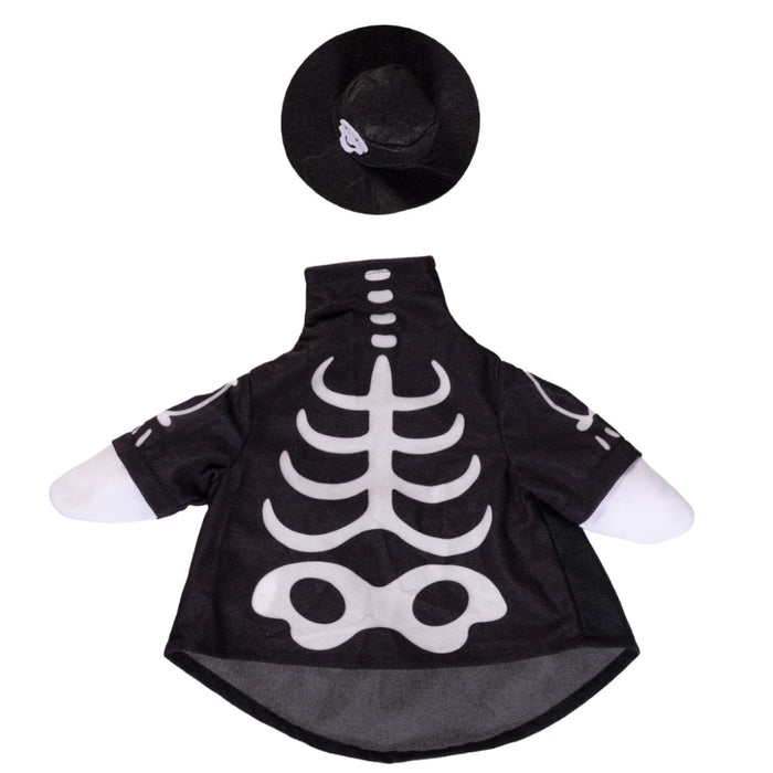 spooky fun to any Halloween displays with this Skeleton outfit, designed to turn any porch goose into the life of the party. 