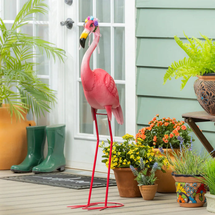 Evergreen goose eyelashes and floral headband accessory set for decorative goose figures