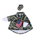 The Evergreen Giddy the Goose Outfit in Camo gives your lawn or porch goose a fun camouflage look that hunters, outdoor enthusiasts, and country living fans will love.