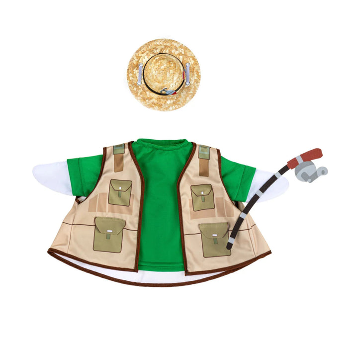 The Evergreen Giddy the Goose Outfit in Go Fishing dresses your lawn or porch goose in a fun, fishing-themed costume that anglers and outdoor enthusiasts will absolutely love.