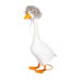 Evergreen Goose Silver Fashion accessory set with curly wig and classic round glasses
