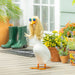 Evergreen Goose Silver Fashion old lady accessory set with curly wig and round chain glasses