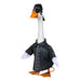 Evergreen Giddy the Goose Biker Outfit with jacket, cap, and sunglasses for porch goose decor