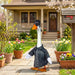 Evergreen Giddy the Goose Biker Outfit with jacket, cap, and sunglasses for porch goose decor