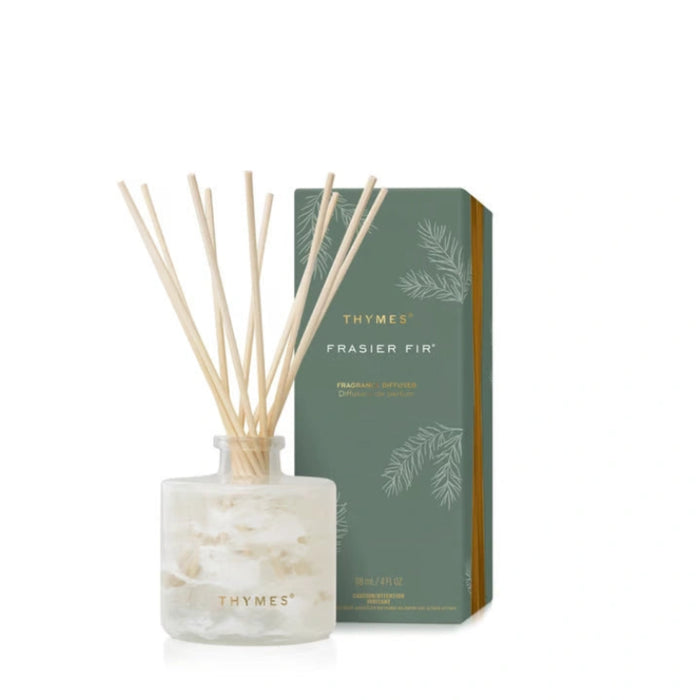 Frasier Fir Tidings Petite Diffuser 4oz with festive evergreen-inspired fragrance for home décor.