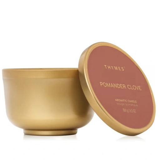 Pomander Clove Universal 6.5oz tin candle with a warm seasonal fragrance.