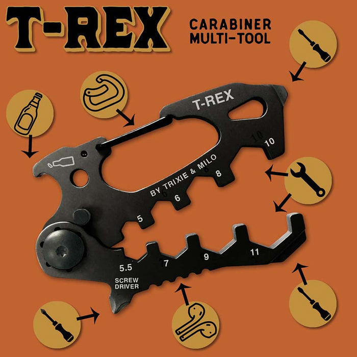 Lucky Jack : T-Rex Carabiner Multitool at Annie's Hallmark