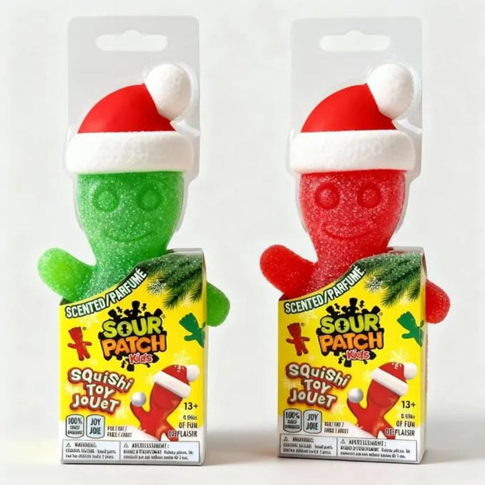  Scented Sour Patch Kids CHRISTMAS Squishy . Indulge in a burst of fun with our deliciously scented Sour Patch Kids Squishy Toy Holiday Edition. 