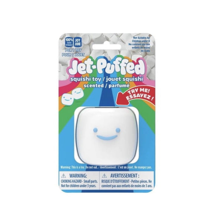 Jet-Puffed Squishi toy packaging on a white background