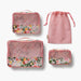 A set of packing cubes designed to keep clothing and travel essentials neatly organized for stress-free packing.