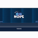 Disney Stitch Nope tumbler full wrap design by Tervis, featuring Stitch sleeping with NOPE text on dark blue striped background