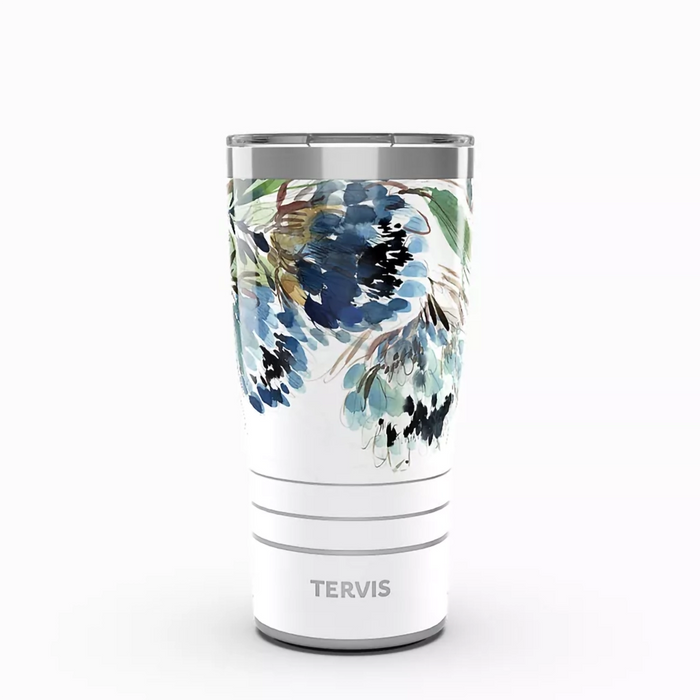 Tervis Kelly Ventura Protea stainless steel tumbler with slider lid on white background