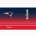 Tervis NFL New England Patriots Ombre tumbler wrap design with team logo and Patriots wordmark on red and navy gradient background