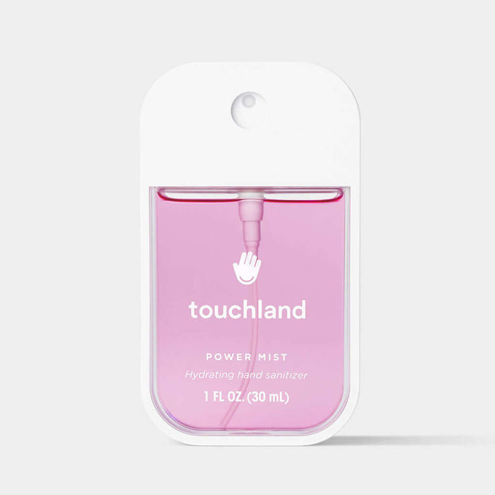 Berry Bliss hand sanitizer with 'touchland' branding on a white background