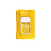 Touchland Vanilla Blossom Power Mist hydrating hand sanitizer with yellow liquid in a yellow pouch.