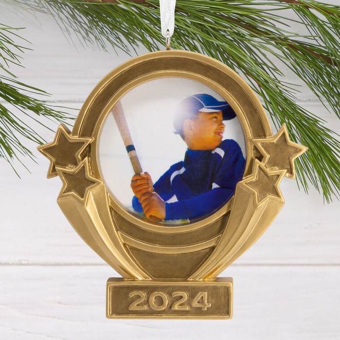 Hallmark : Trophy 2024 Photo Frame Hallmark Ornament