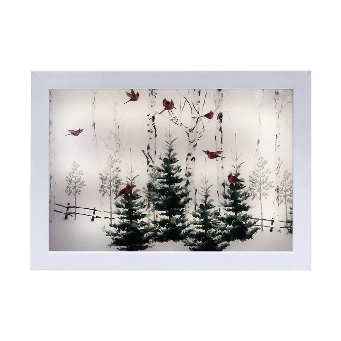 Opportunities : LED Winter Cardinal Lighted Painting