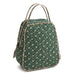 Front view of Vera Bradley Lunch Bag in Mistletoe Lattice showing full floral pattern.