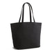 Vera Bradley Marston Grand Tote Bag in Moonless Night showing black quilted exterior with double shoulder straps.
