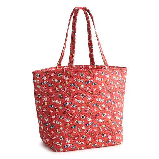 Vera Bradley Marston Grand Tote Bag in Somethin’ Sweet with quilted cotton design and dual shoulder straps.